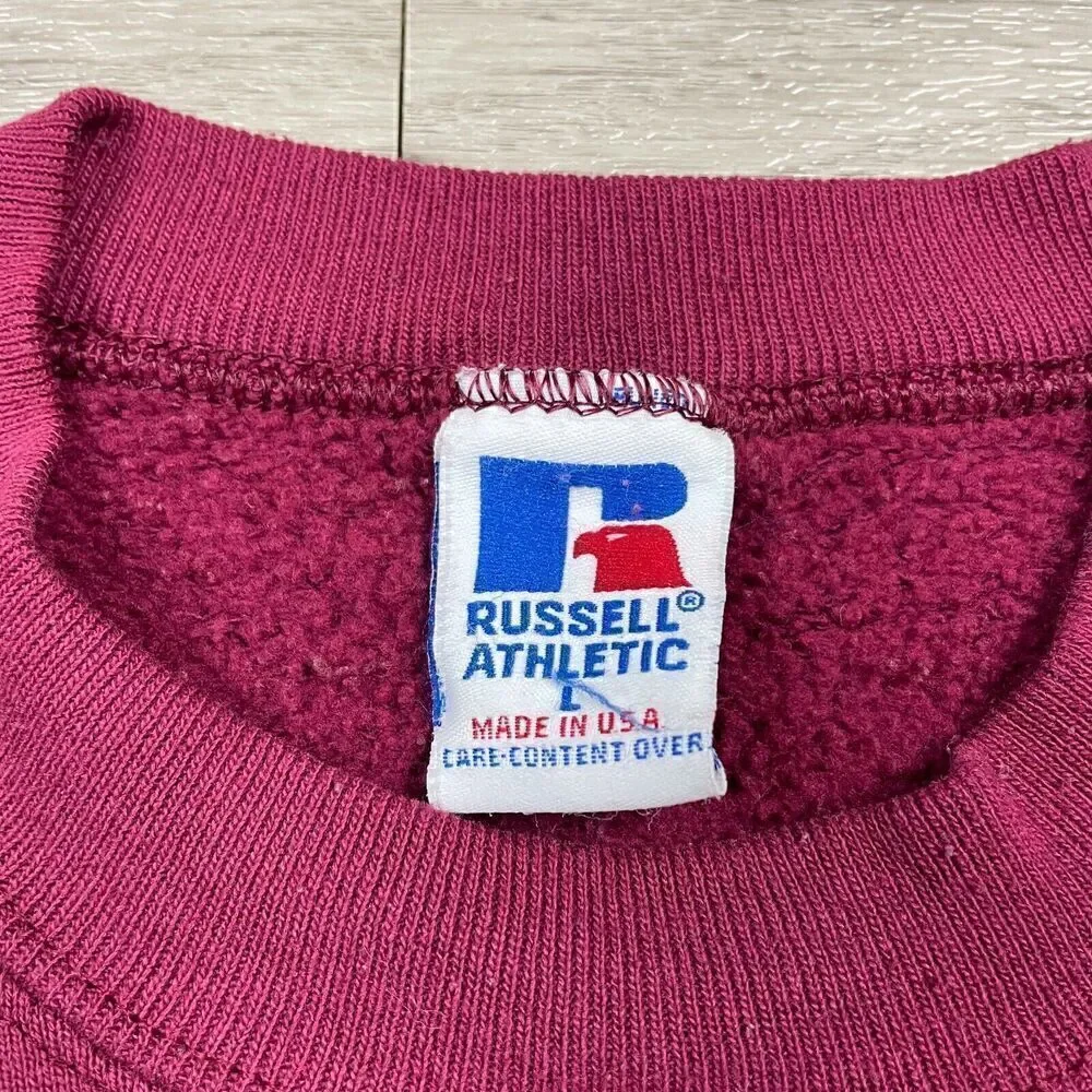Vintage ATM Aggies Sweatshirt Mens Large Red Russell Athletic 90s Crewneck NCAA